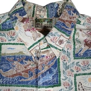 Reyn Spooner Mele Kalikimaka Shirt Men's XL Hawaiian Pullover Short Sleeve